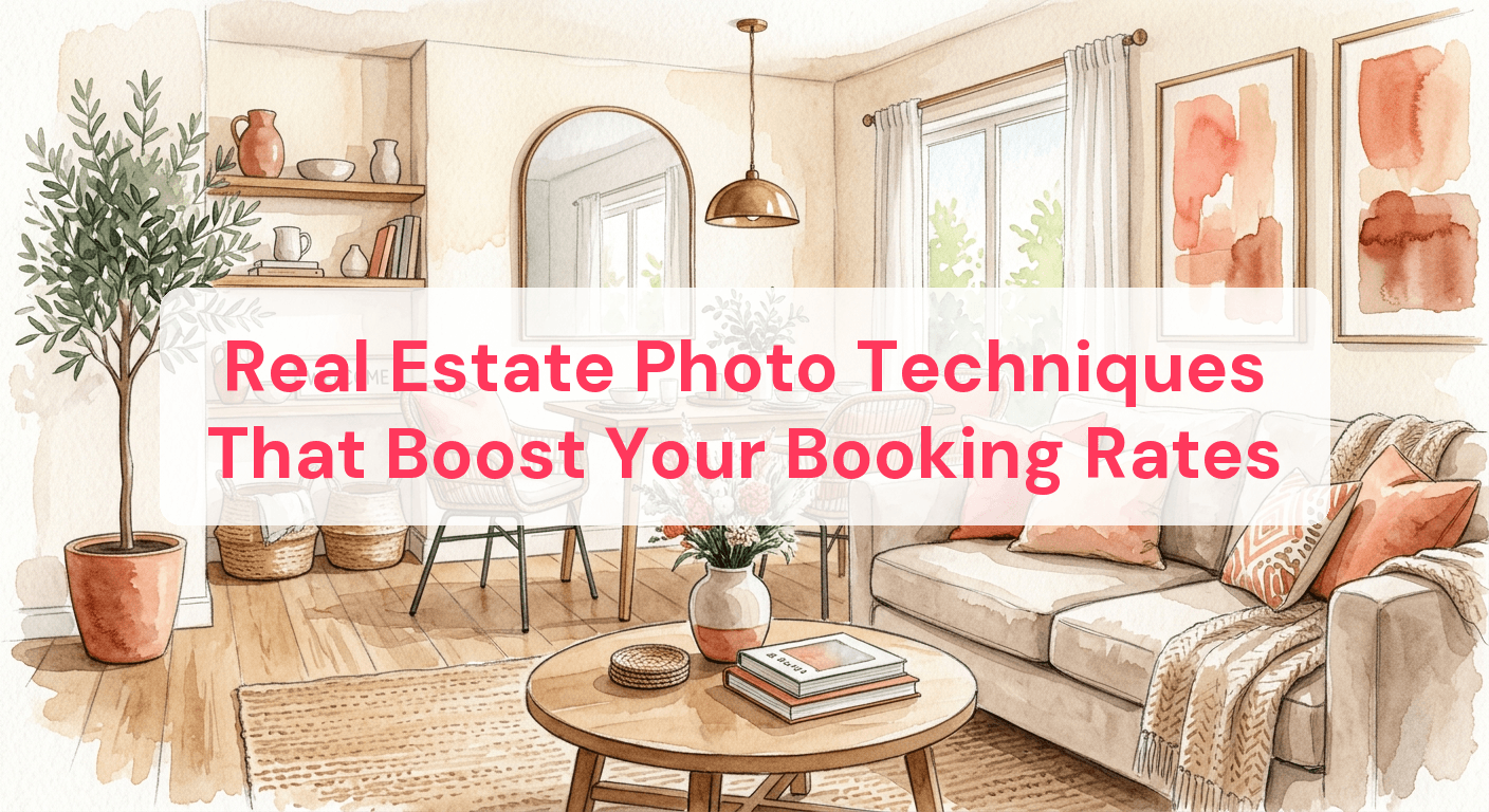 Real Estate Photo Techniques That Boost Your Booking Rates