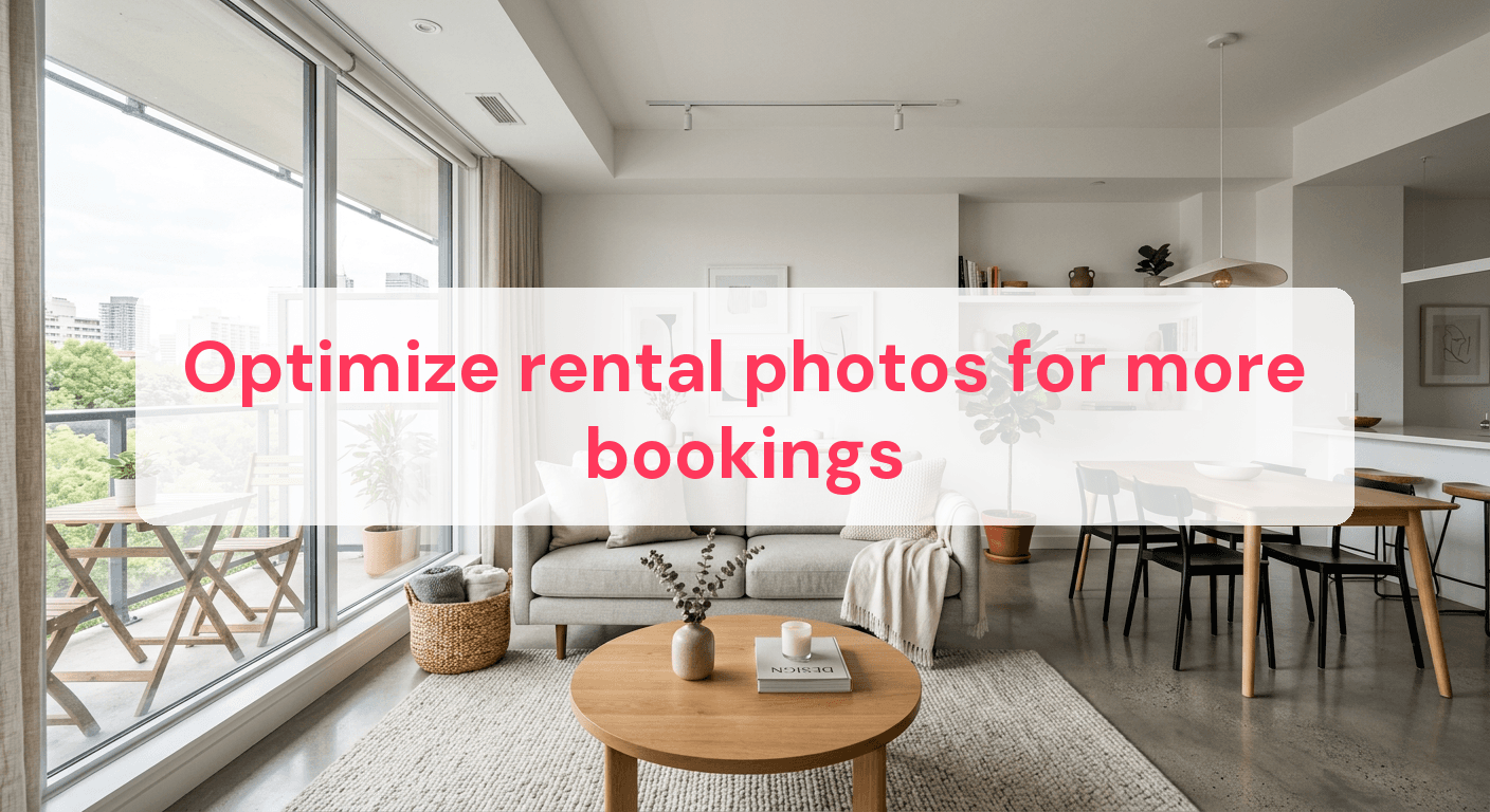 Optimize rental photos for more bookings