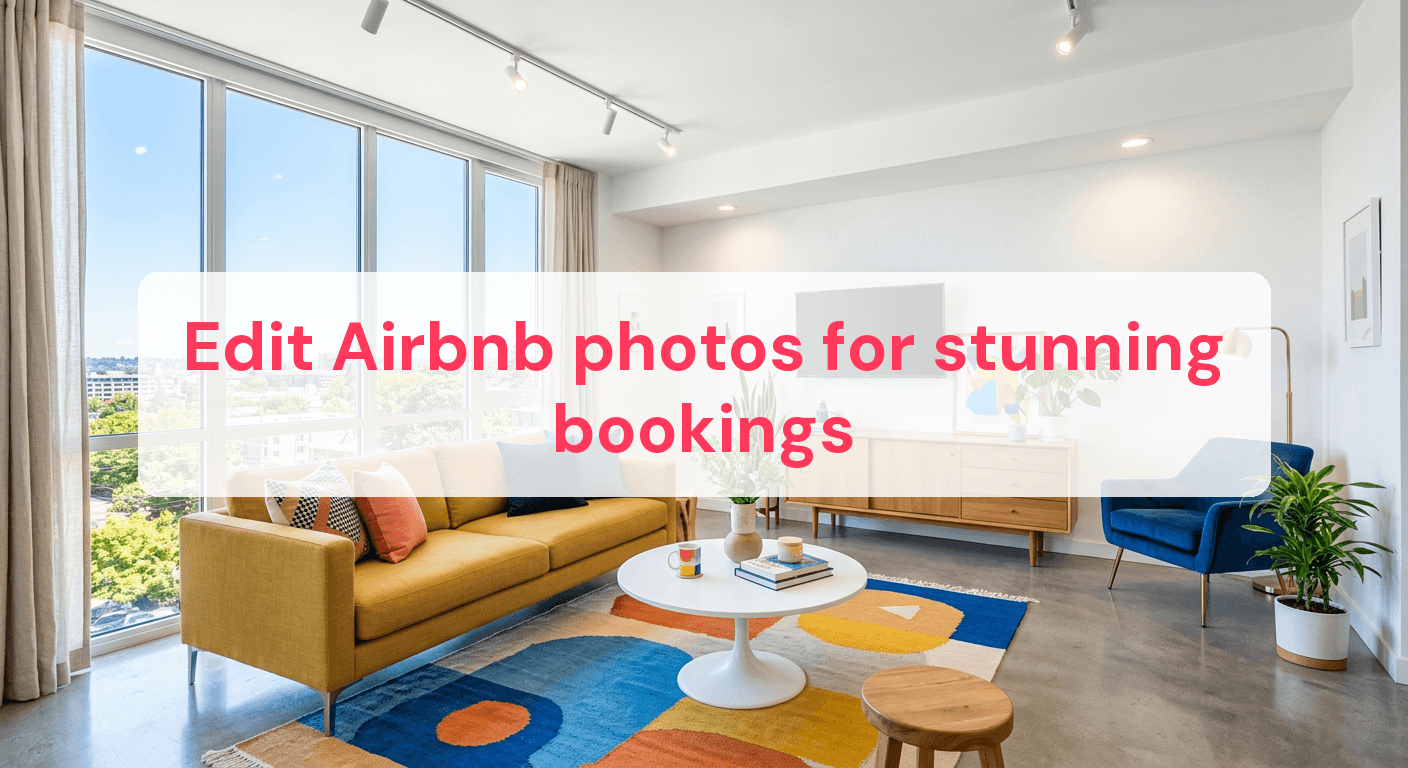 Edit Airbnb photos for stunning bookings
