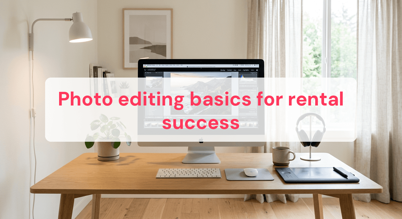 Photo editing basics for rental success