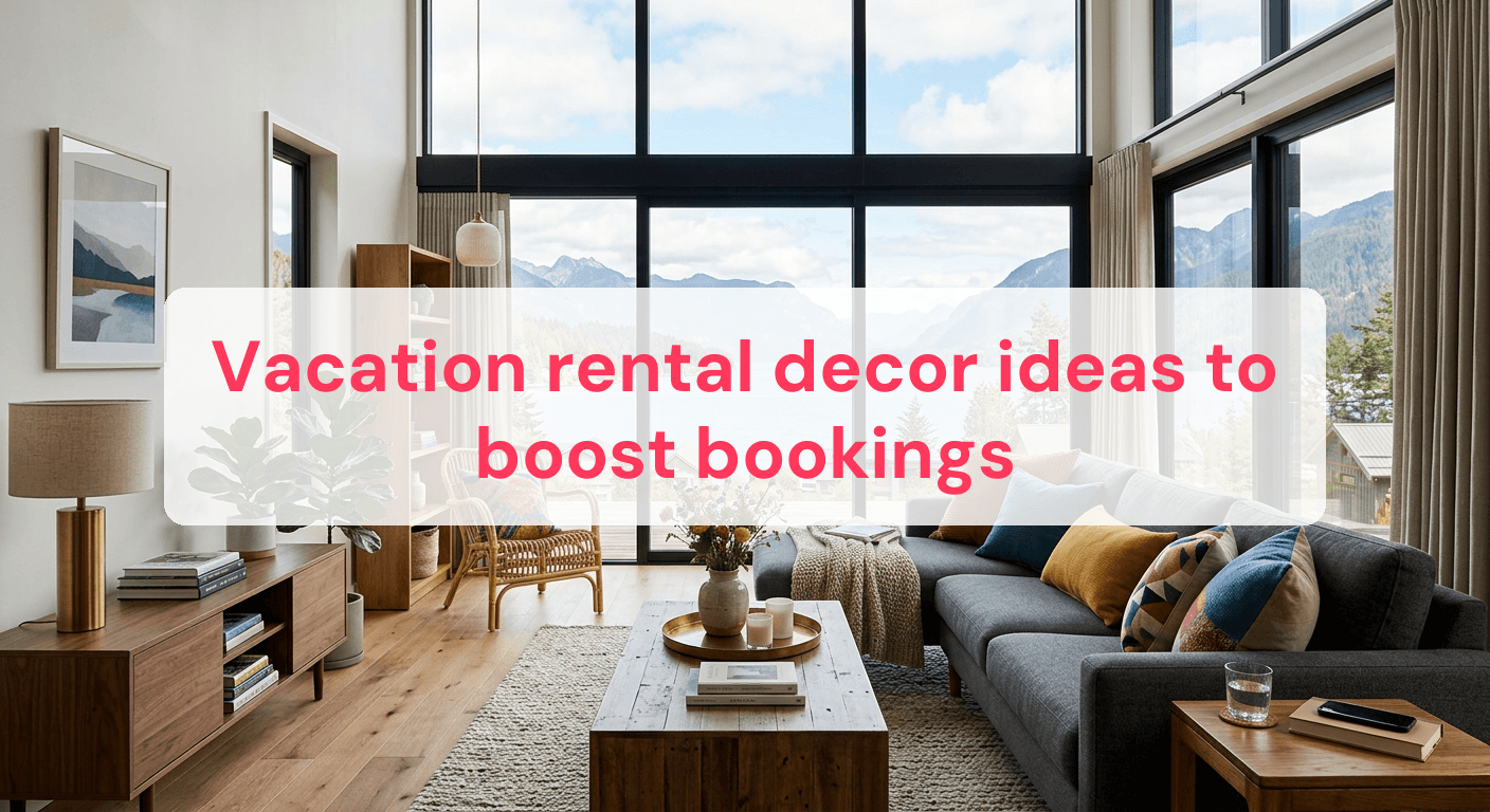 Vacation rental decor ideas to boost bookings