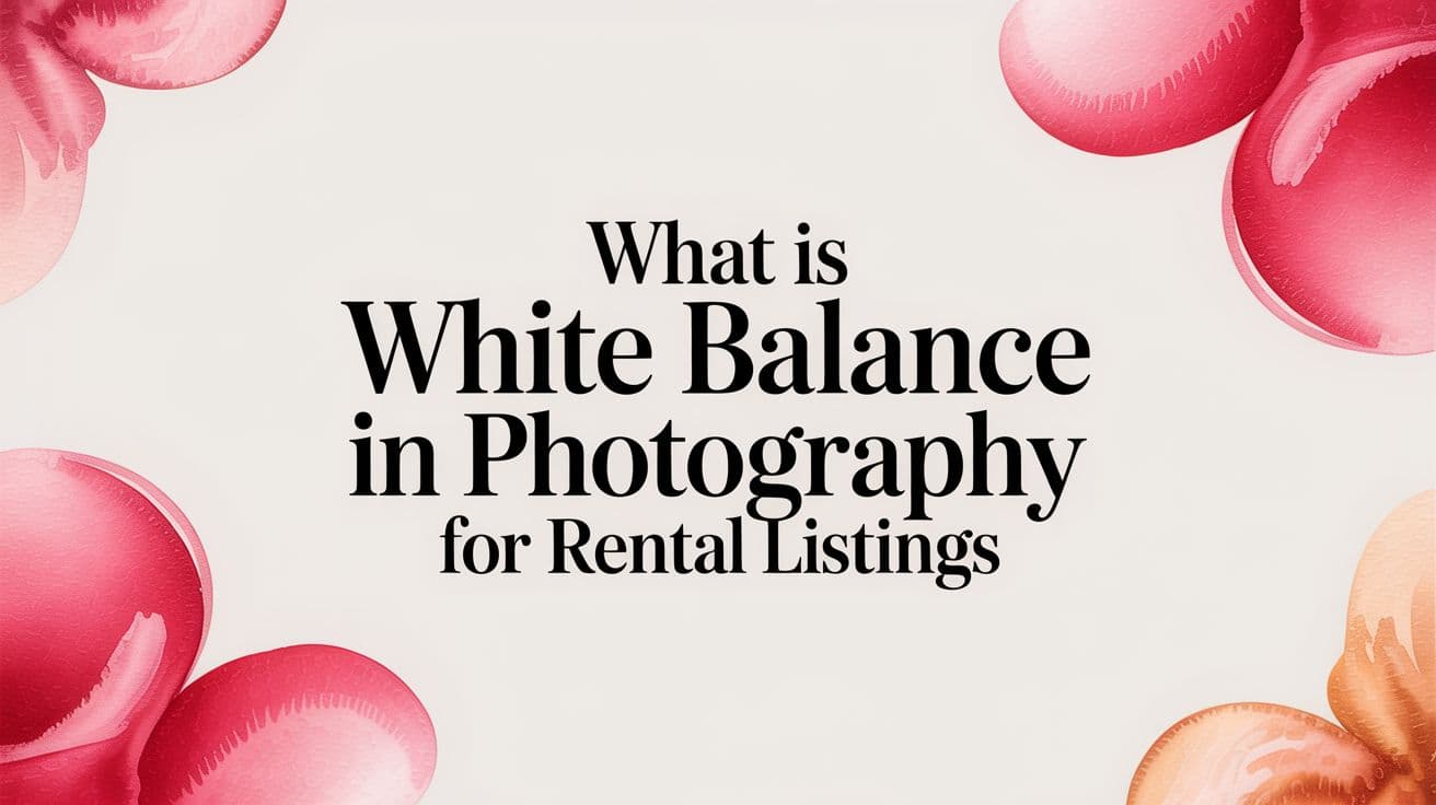 What Is White Balance in Photography for Rental Listings