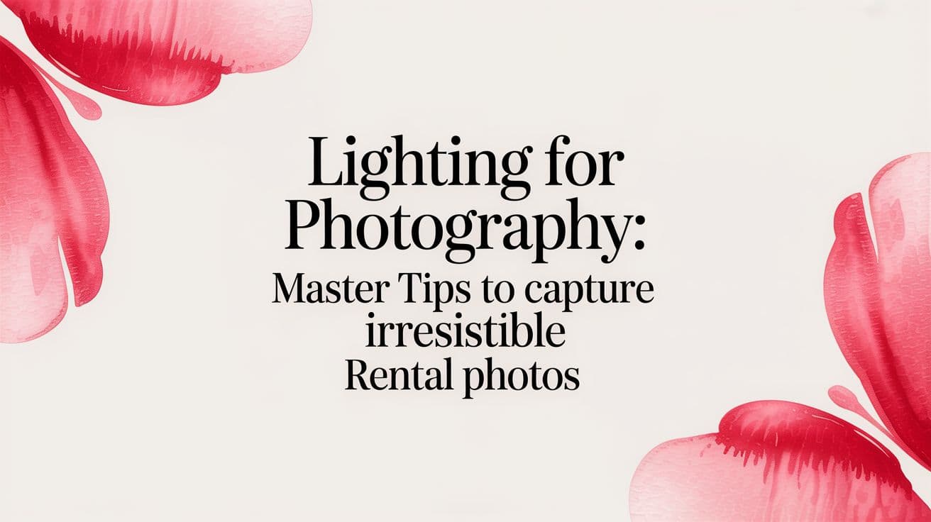 Lighting for Photography: My Secret to Capturing Irresistible Rental Photos
