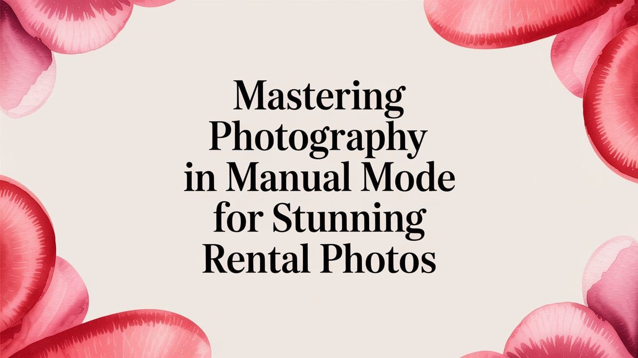 Mastering Photography in Manual Mode for Stunning Rental Photos