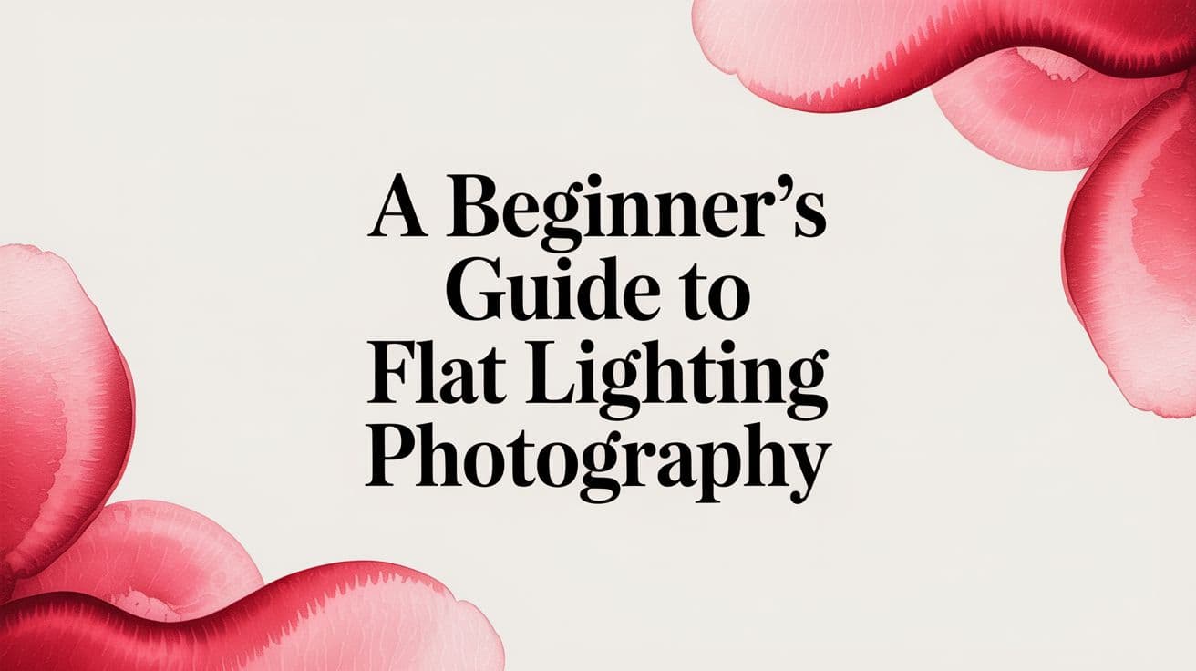 A Beginner's Guide to Flat Lighting Photography
