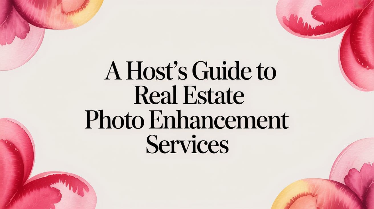 A Host's Guide to Real Estate Photo Enhancement Services