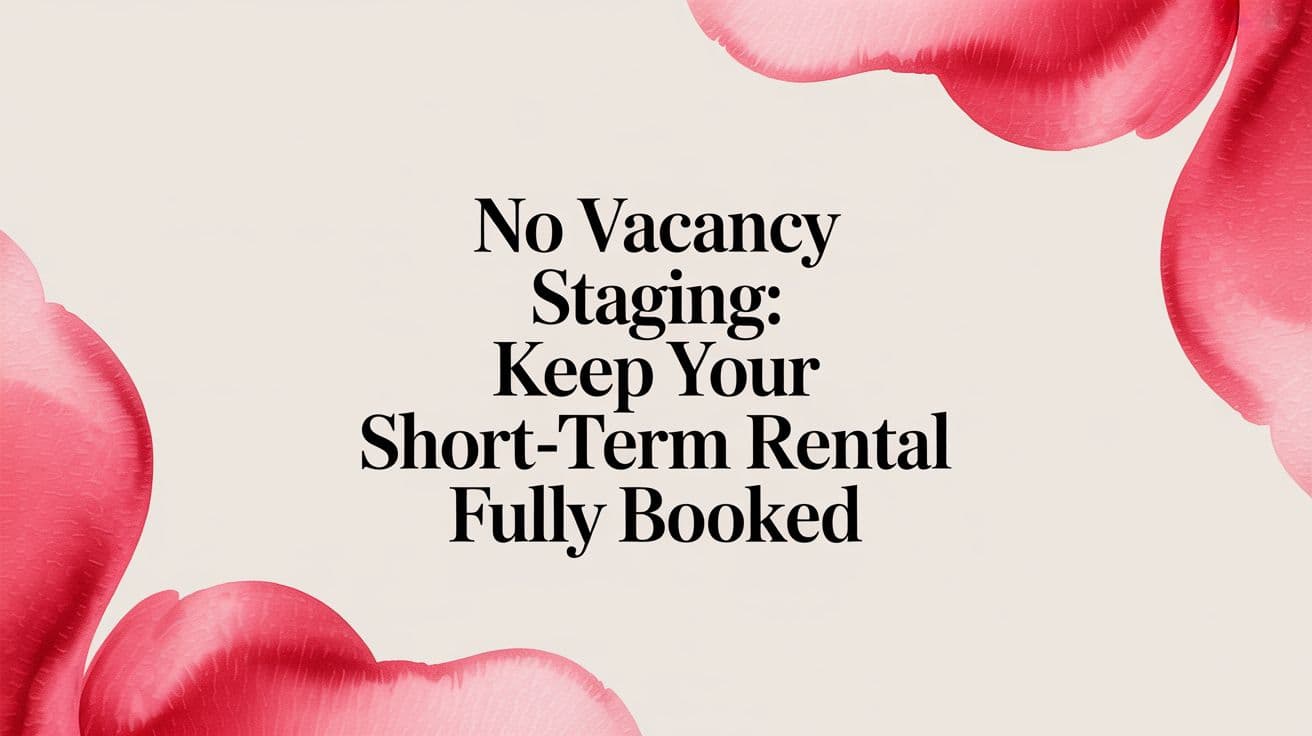 No Vacancy Staging: How I Keep My Short-Term Rental Fully Booked