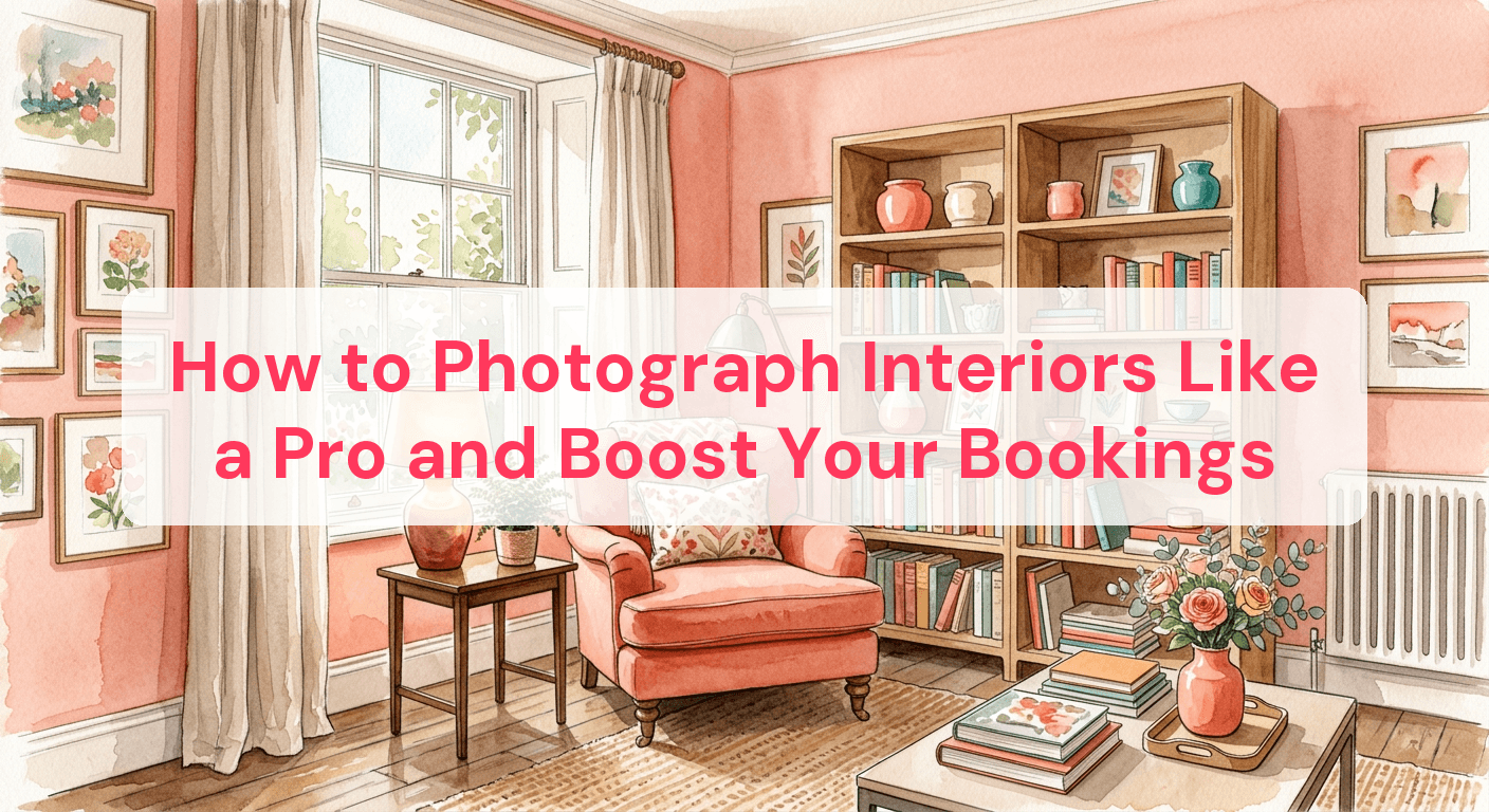 How to Photograph Interiors Like a Pro and Boost Your Bookings