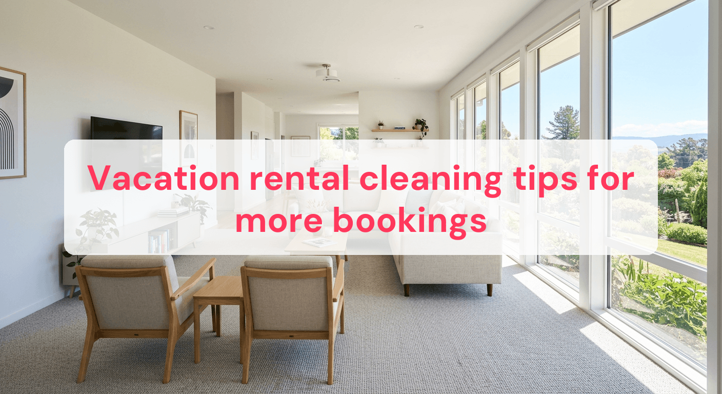 Vacation rental cleaning tips for more bookings
