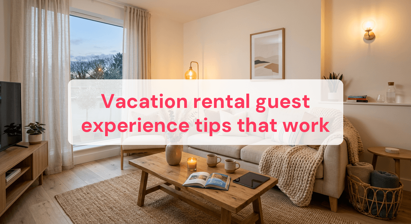 Vacation rental guest experience tips that work
