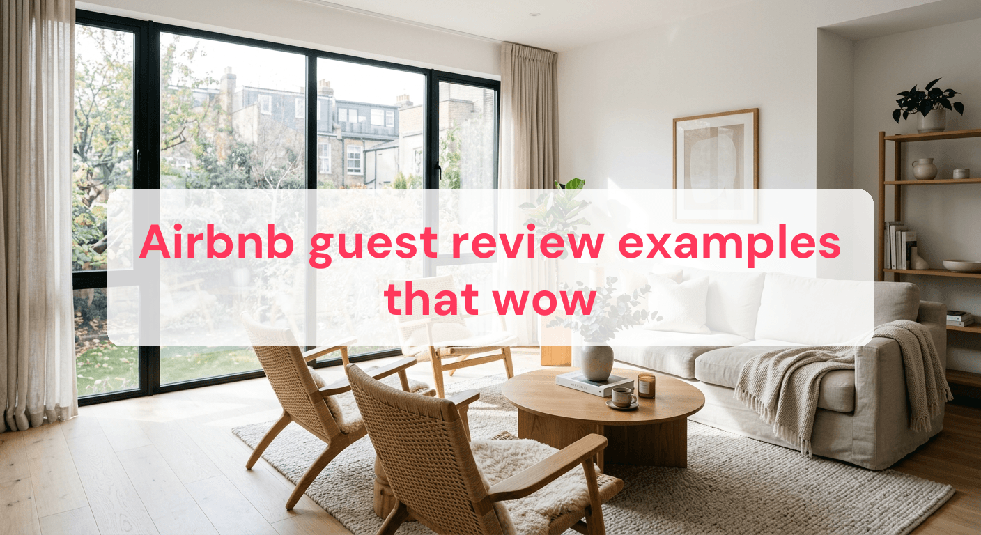 Airbnb guest review examples that wow