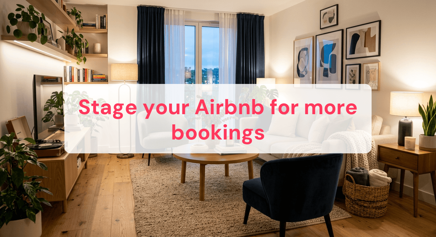Stage your Airbnb for more bookings