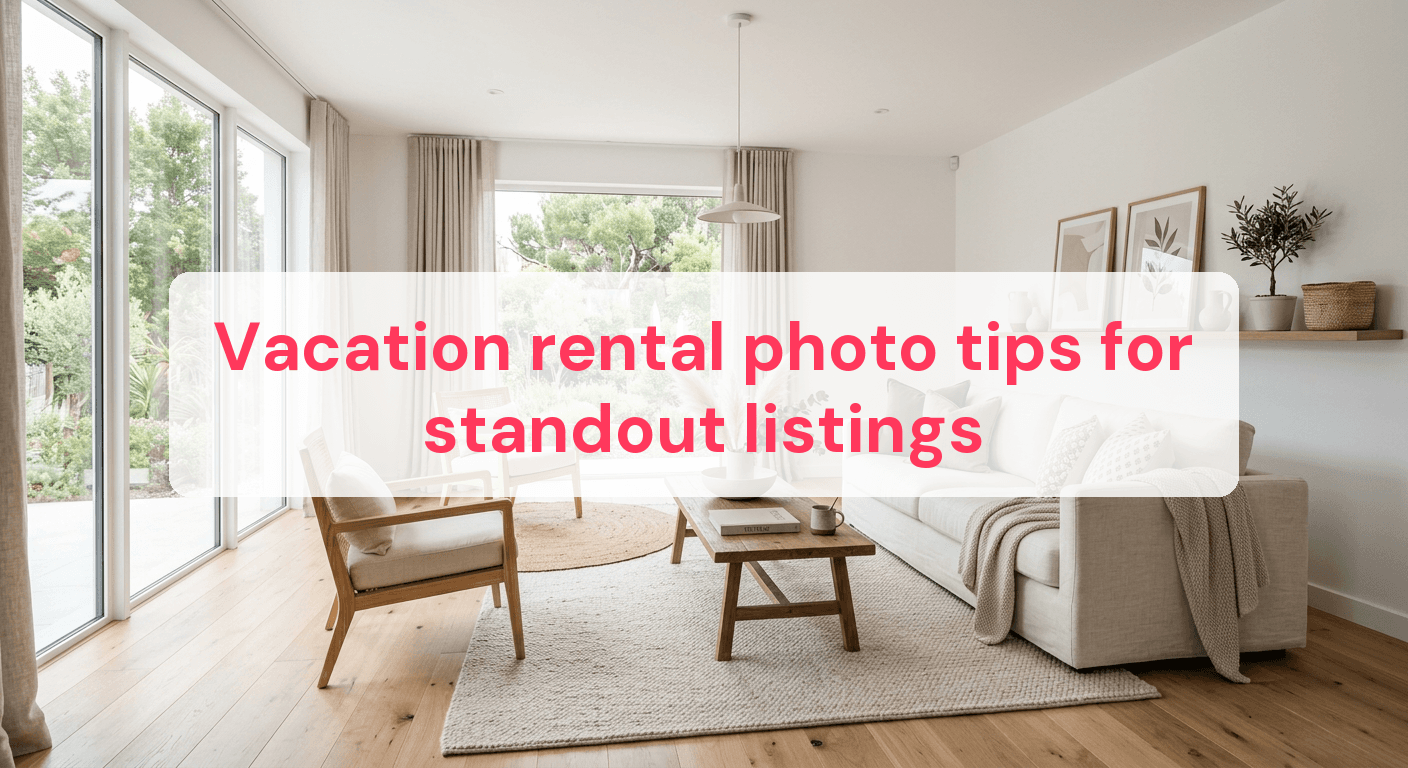 Vacation rental photo tips for standout listings