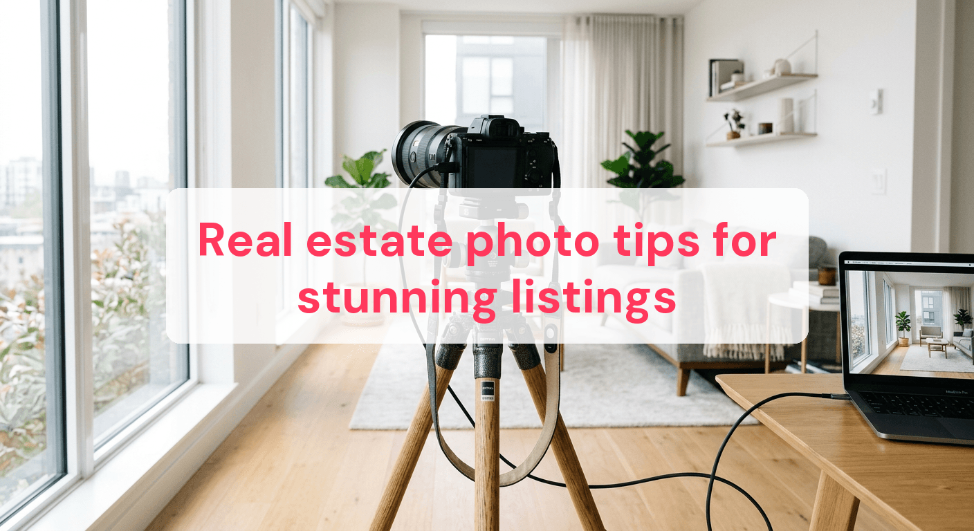 Real estate photo tips for stunning listings