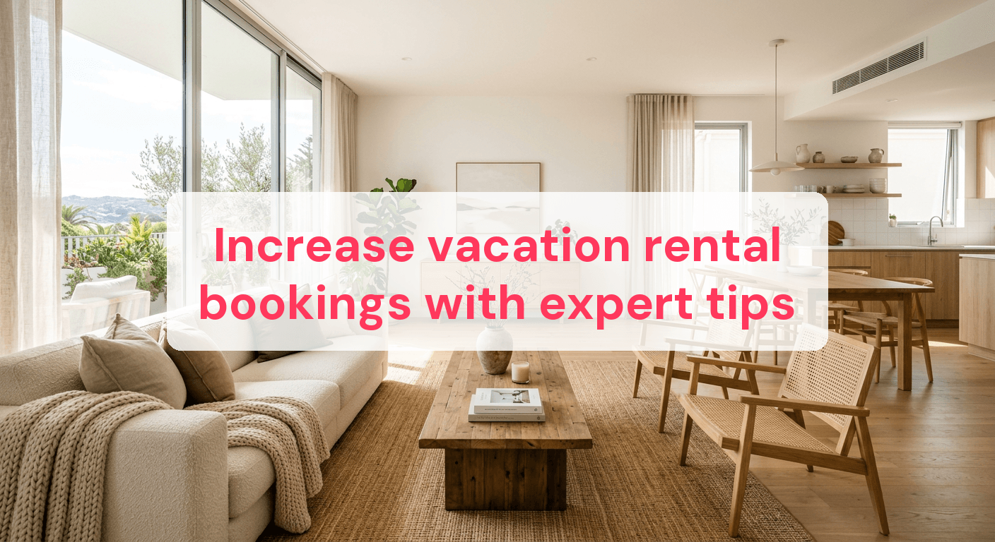 Increase vacation rental bookings with expert tips