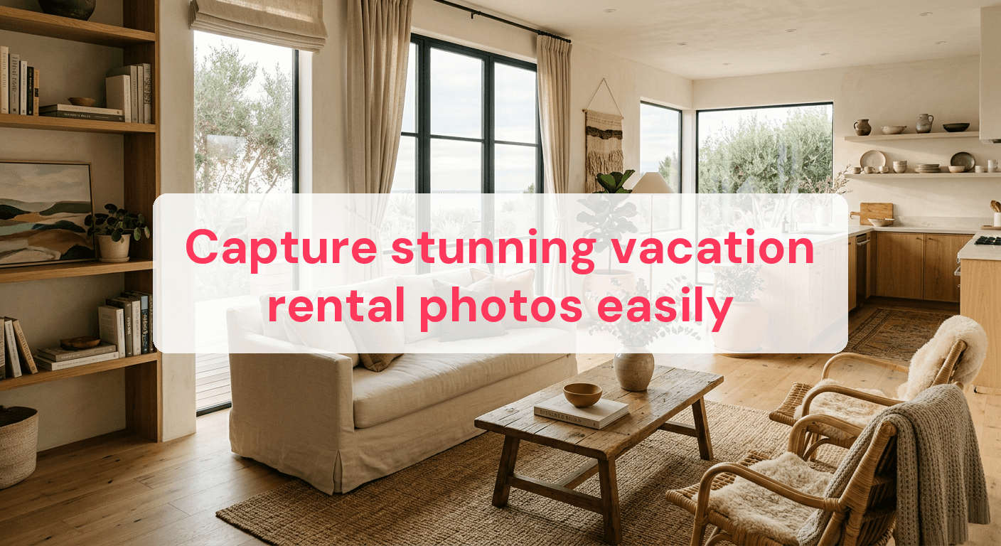 Capture stunning vacation rental photos easily